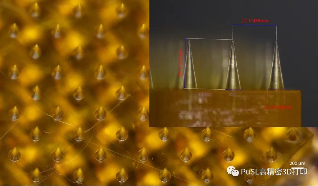 高精密3D打印技術解決透皮給藥微針的加工難題